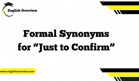 kindly confirm synonyms.
